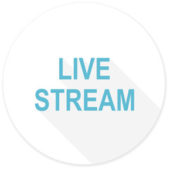 live stream flat design modern icon