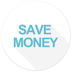 save money flat design modern icon
