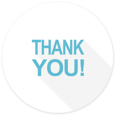thank you flat design modern icon