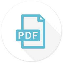 pdf file flat design modern icon