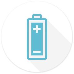 battery flat design modern icon