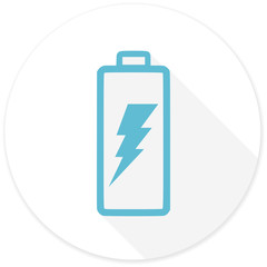 Fototapeta premium battery flat design modern icon