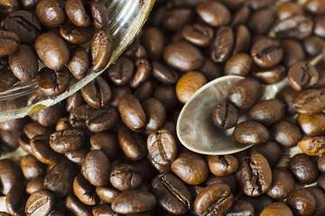 Coffee beans.