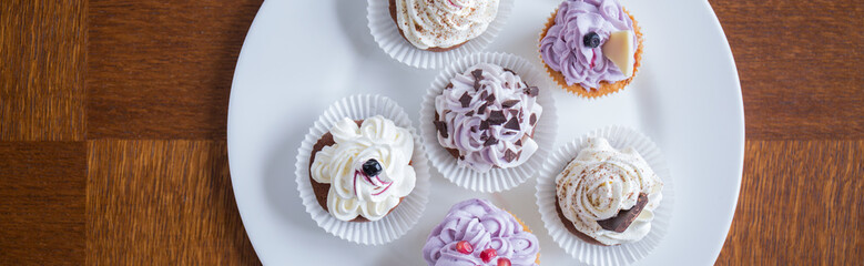 Cupcakes in a sweet shop