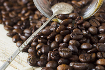 Coffee beans.
