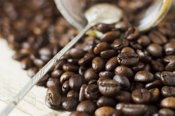 Coffee beans.