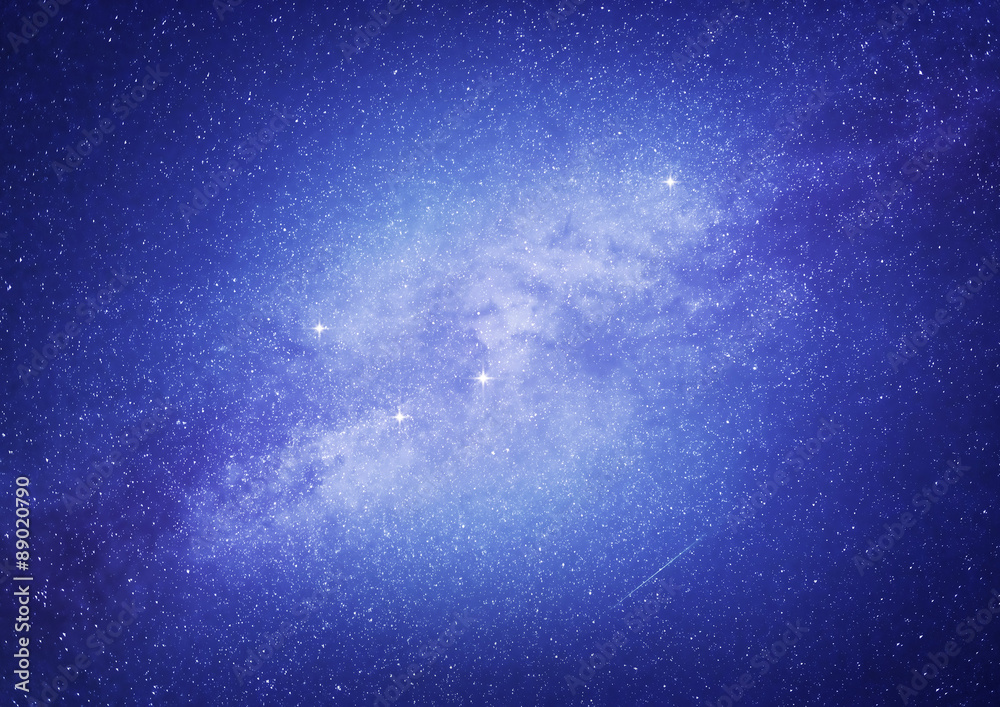 Wall mural starry sky.