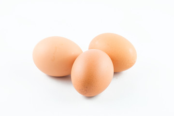 eggs isolated on white background