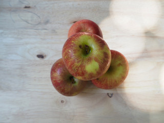 healthy fruit apple wooden background
