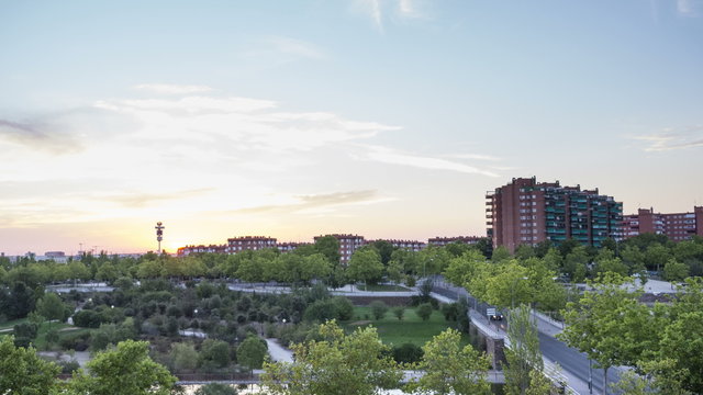 timelapse amanecer madrid fuenlabrada loranca