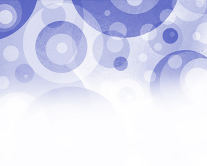 fun blue and white background with circles and target ring shapes in abstract pattern design