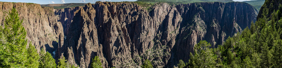 Fototapeta na wymiar Black Canyon of the Gunnison Panorama