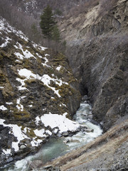 Mountain River in North Georgia, Svaneti