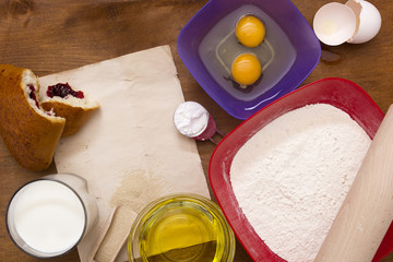 Dough for pies and jam