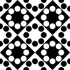 Seamless Square and Circle Pattern