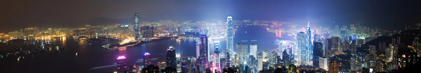 Foto op Plexiglas Hong Kong at night © ymgerman