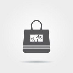 Beach bag icon