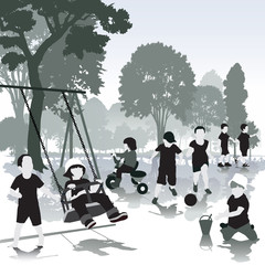 Children on the playground