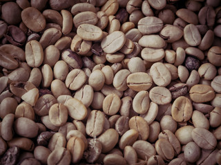 Texture of roasted ready to drink coffee close-up.