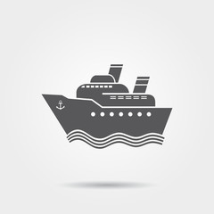 Fototapeta premium Ship icon 