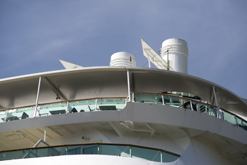 Balconies on a vessel