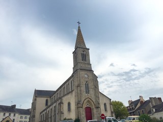 Obraz premium La chiesa di La Roche Bernard - Bretagna, Francia