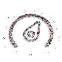 group people  shape  speedometer