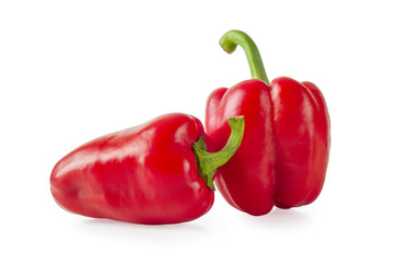 red pepper isolated on white background 