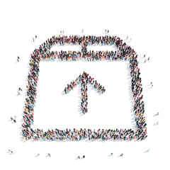 group  people  shape  arrow box