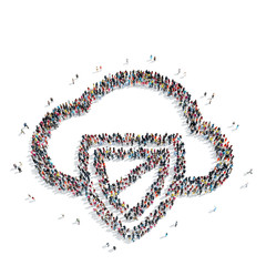 group  people  shape  cloud