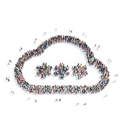 group  people  shape  cloud