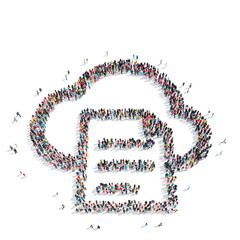group  people  shape  cloud