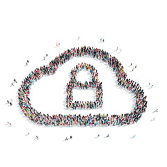 group  people  shape  cloud