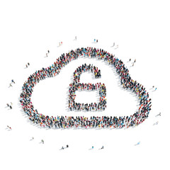 group  people  shape  cloud