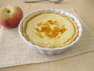 Quark-Pfirsich-Tarte