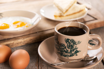 Malaysian Chinese coffee and breakfast