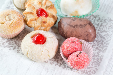 Italian almonds pastries