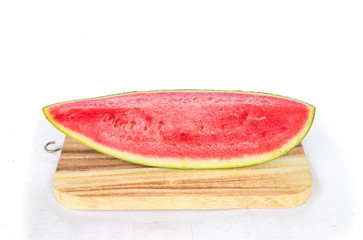 Watermelon slices isolate on white