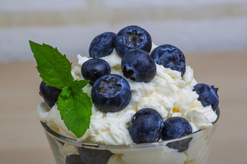 Blueberry with mascarpone