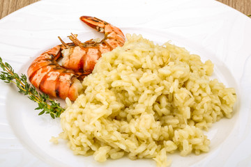 Risotto with prawn