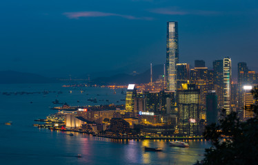 Hong Kong skyline. China.