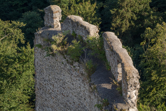 Detail der Burg Schaunburg