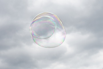 Bolle di sapone nel cielo