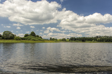 Fototapeta na wymiar Lake Lipno in south Bohemia, Czech Republic, Europe