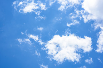 blue sky with cloud closeup