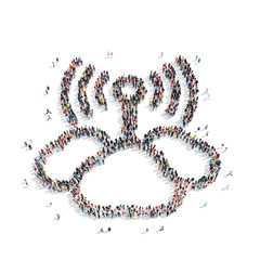 group  people  shape  Wi fi cloud