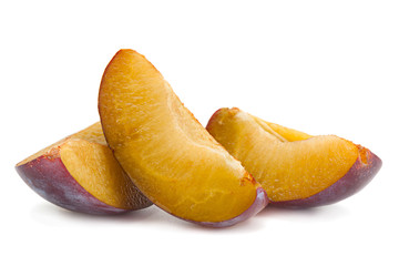 Plum fruit slice