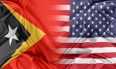 Obraz premium USA and East Timor