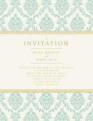 Fototapeta na wymiar Invitation to the wedding or announcements