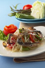 Papaya salad [Som Tum] Thai cuisine spicy